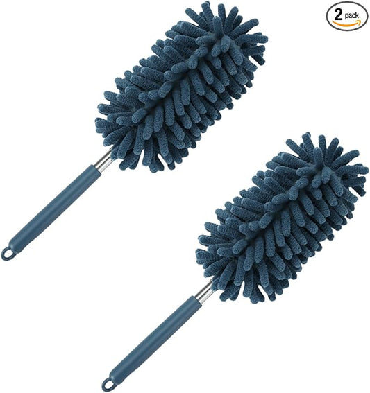 2PCS Car Interior Duster with Extension Pole – Washable Microfiber Dusters by Unknown