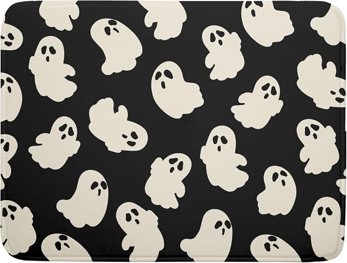 Halloween Ghost Dish Drying Mat 16X18 Inch Spooky Halloween Drying Mat by Kawani