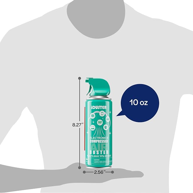 Keyboard Cleaner Air Spray for Computers - 10oz Air Can Duster for Electronics - Image 5