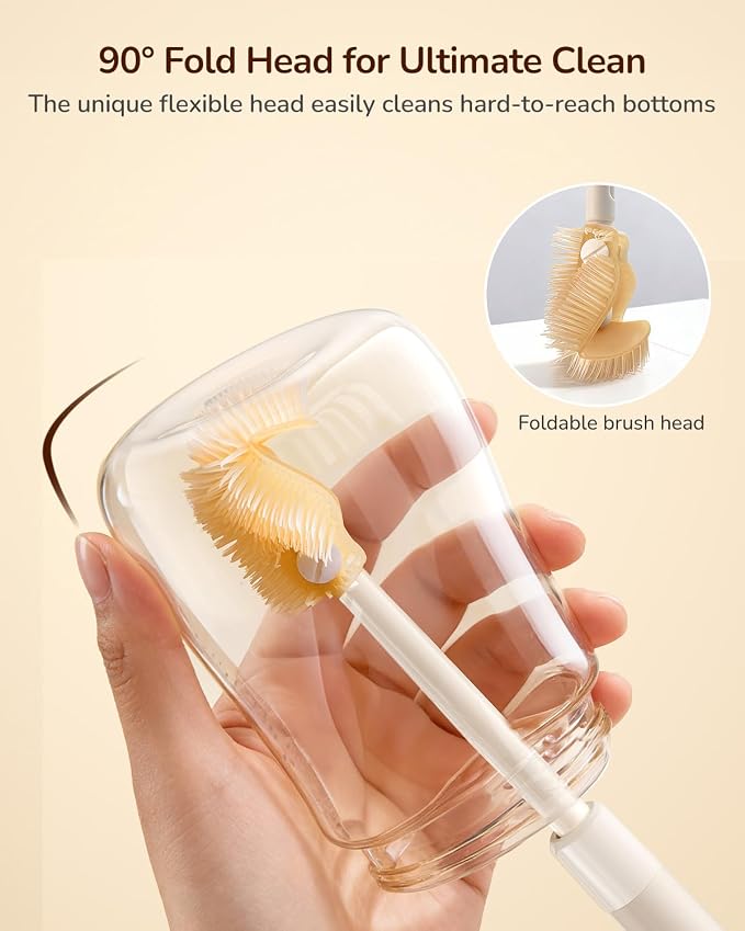 Extendable Bottle Brush with Straw Cleaner Brush, 10.8 to 14 Inches Adjustable - Image 2