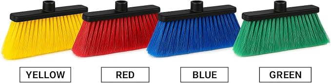 LUZIA Green 14" Premium Broom Head – Long Flagged Bristles – Gentle Deep Sweep - Image 5