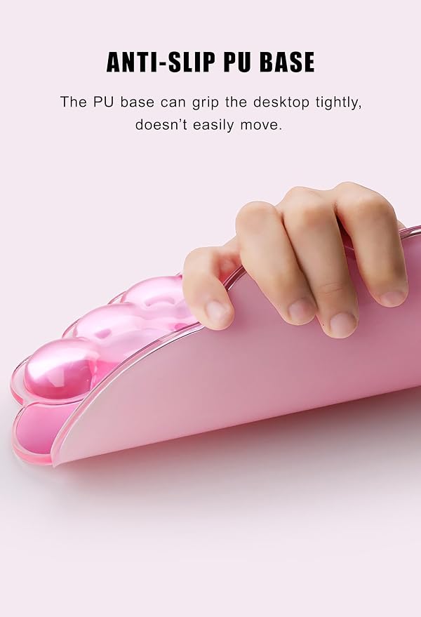 Mouse Pad with Wrist Rest, Soft Cloud Gel Keyboard Mouse Pad Set with Hand - Image 5