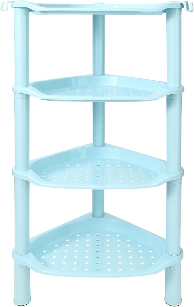 4 Tier Corner Shower Caddy, Plastic Shower Organizer - Image 4