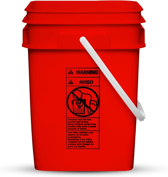 House Naturals 4 Gallon Square Food Grade Bucket Pail - Image 7