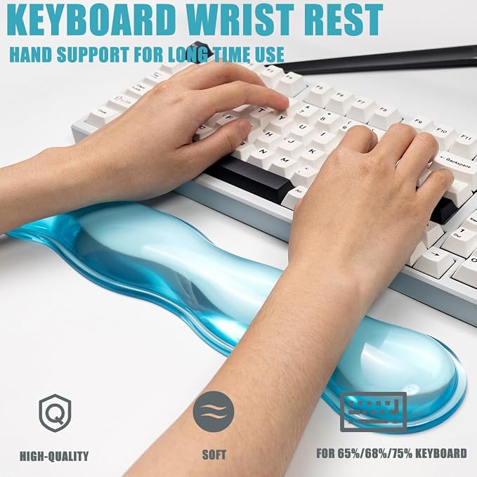 Clear Gel Mouse Wrist Rest, Comfort & Support - Image 4