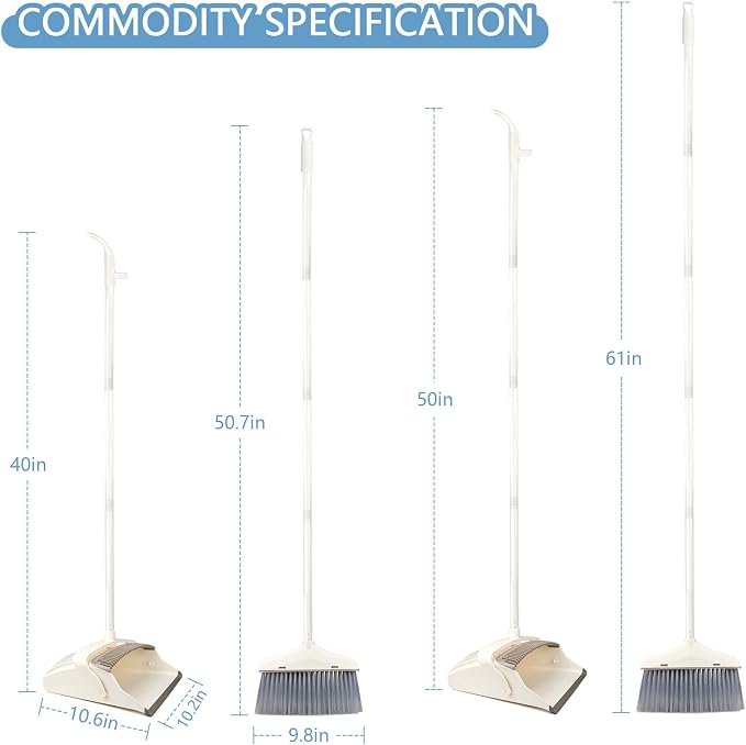 Broom with Dustpan Combo Set for Clean - Image 6
