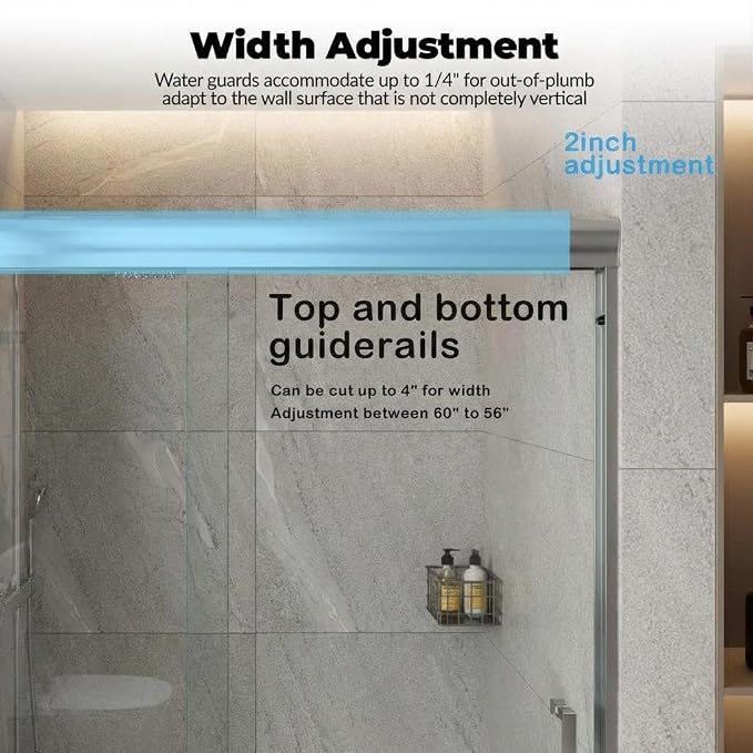 Bathtub Shower Door, 6mm SGCC Tempered Glass - Image 5