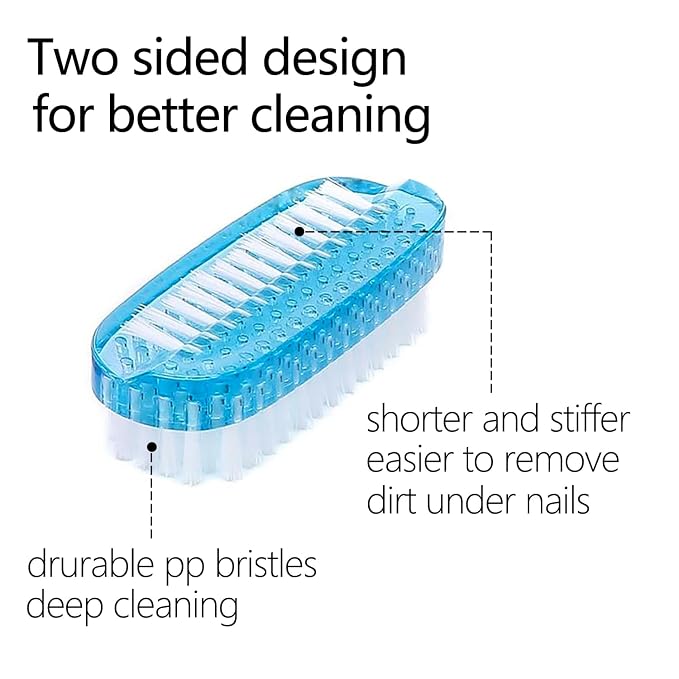 Nail Brush for Cleaning Fingernails Two Sided Hand Fingernail Scrub Brush Soft - Image 3
