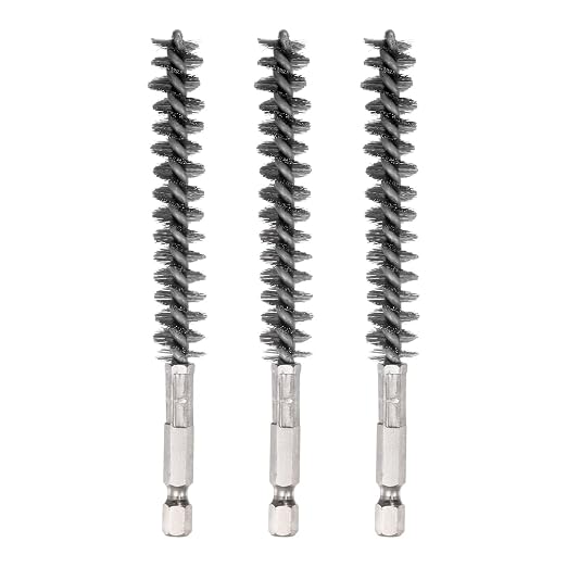 HARFINGTON 3pcs Stainless Steel Bore Brush 12mm Dia Cleaning Wire Brush by HARFINGTON