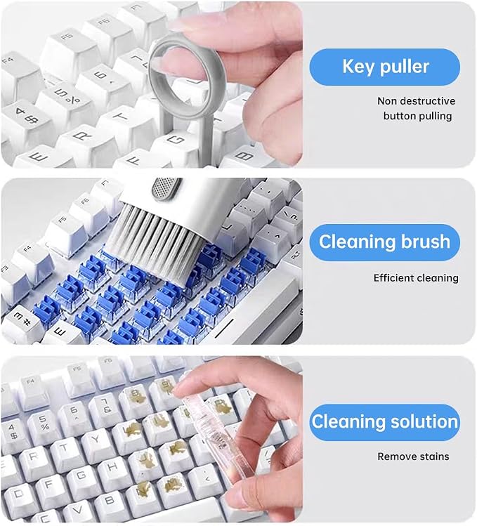 7 in 1 Electronic Cleaner Kit, Keyboard Cleaner Laptop Monitor Computer - Image 4