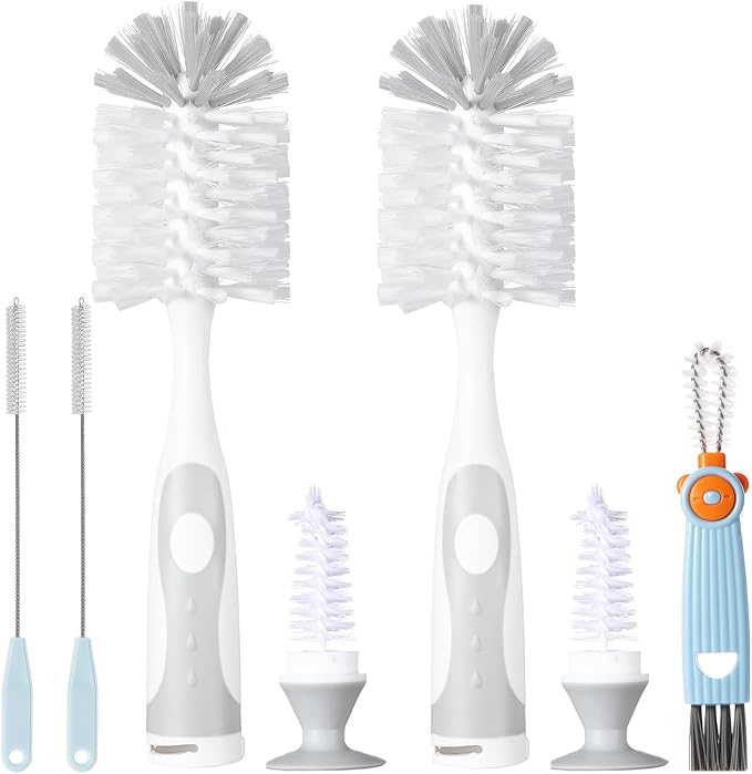 5 in 1 Cleaning Brush Set, Anivona Bottle Brush Cleaner, Water Bottle Brushes by AnivonaDirect