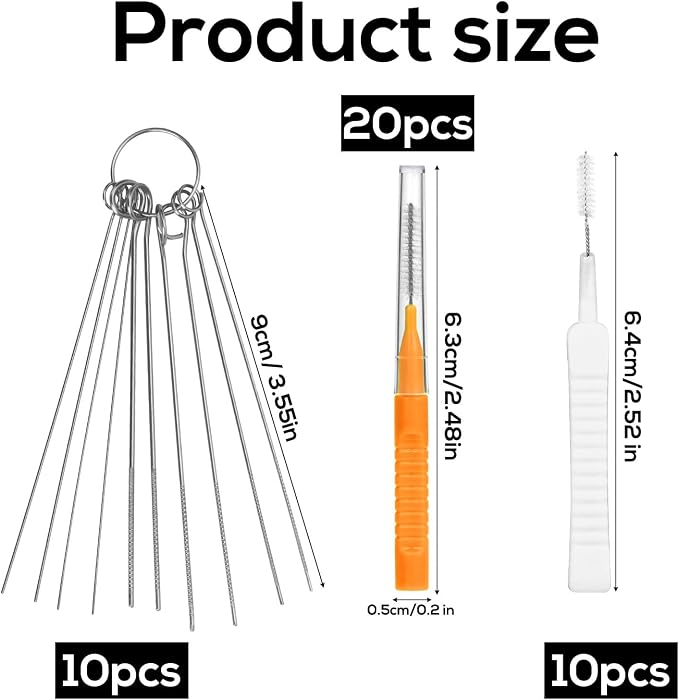 40pcs Shower Head Cleaner Tools, 2 Designs Shower Head Cleaning Brushes - Image 2