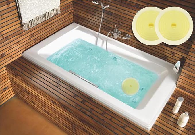 V-TOP Bathtub Drain Plug 2 Pack, 6 inches Large Silicone Tub Stopper Hair - Image 4