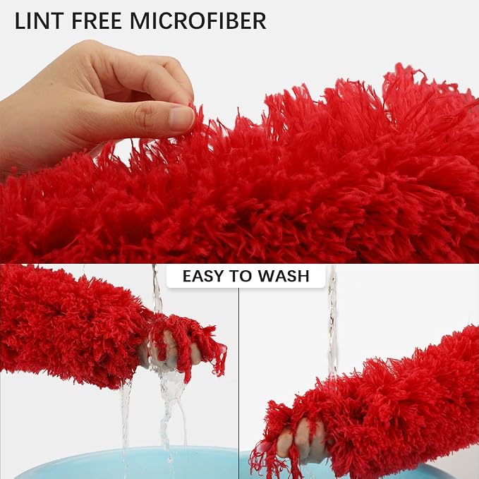 DELUX Microfiber Feather Duster Extendable Cobweb Duster - Image 4
