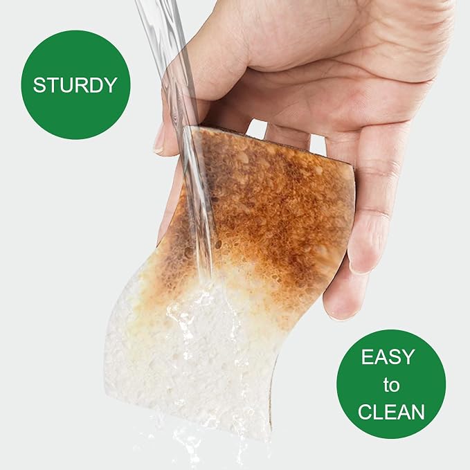 Natural Kitchen Sponge, 12 Pack Kitchen Dish Sponge - Image 5