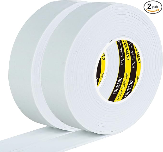 2 Pack EVA Single-Sided Adhesive Foam Tape 1.2inx16.4FT Single-Sided Sealing by COUMENOAdhesivetape