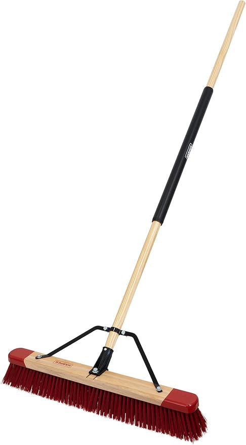 Harper 24 Inch Premium Indoor/Outdoor Wet/Dry, Mulch All-Purpose Push Broom by Harper