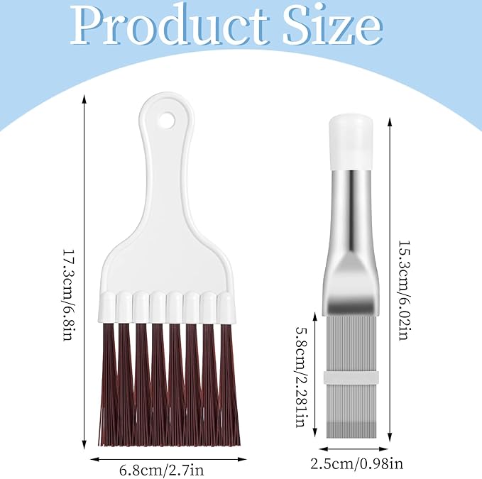 Pimoys 3 in 1 Set Air Conditioner Condenser Fin Comb, 1 Coil Cleaner Stainless - Image 3