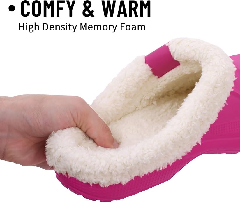Beslip Classic Fur Lined Clogs Waterproof Winter Fuzzy Slippers - Image 3