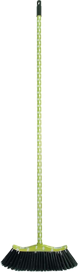 Superio Cotton Mop and Broom Set, Light Green Polka Dot Print Design, Superior - Image 3