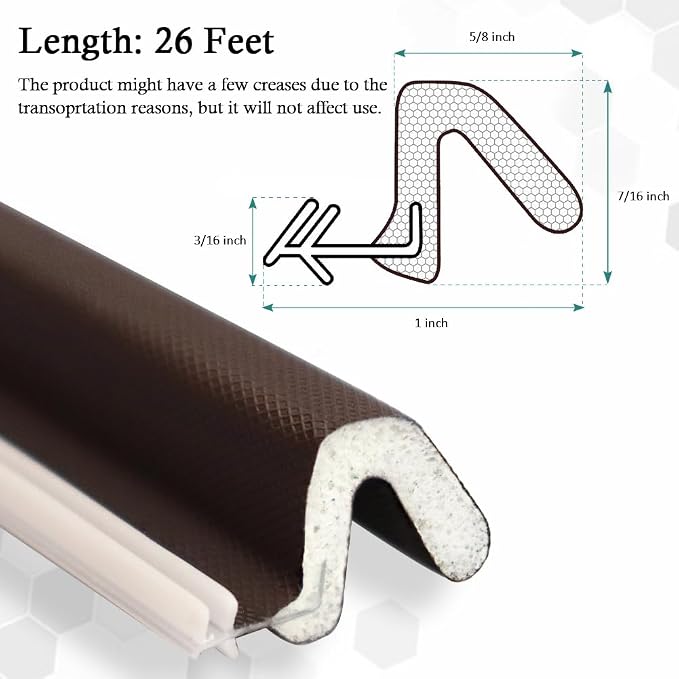 Kerf Weather Stripping Door Seal Strip 26 Ft Q Foam Door Weatherstrip Seal - Image 6