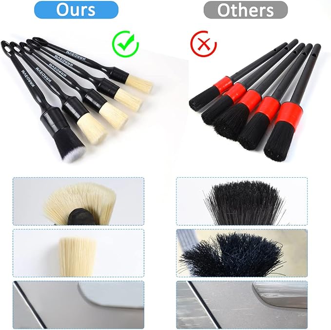 Boars Hair Ultra Soft Detailing Brushes Set - Image 6