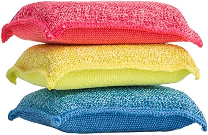 Miracle Microfiber scrubbing Sponges Non-Scratch Sponge Scrubber Heavy Duty by Superio
