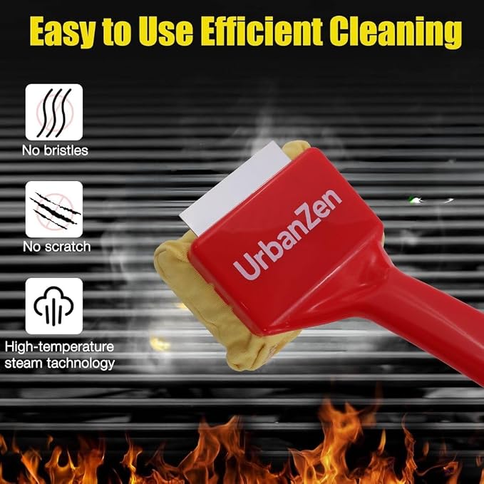 UrbanZen BBQ Grill Cleaner Brush Set - Image 2