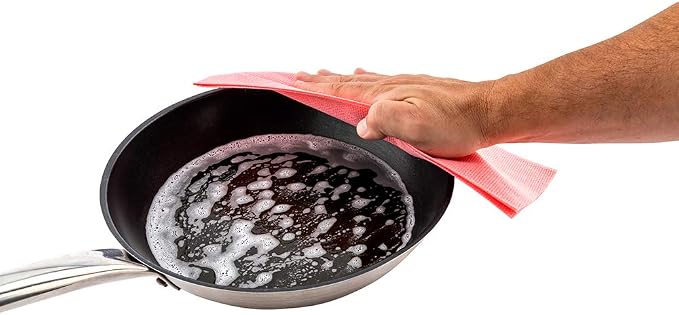 Restaurantware RW Clean 23.6 x 11.8 Inch Reusable Cleaning Cloths 10 Wipes by Restaurantware