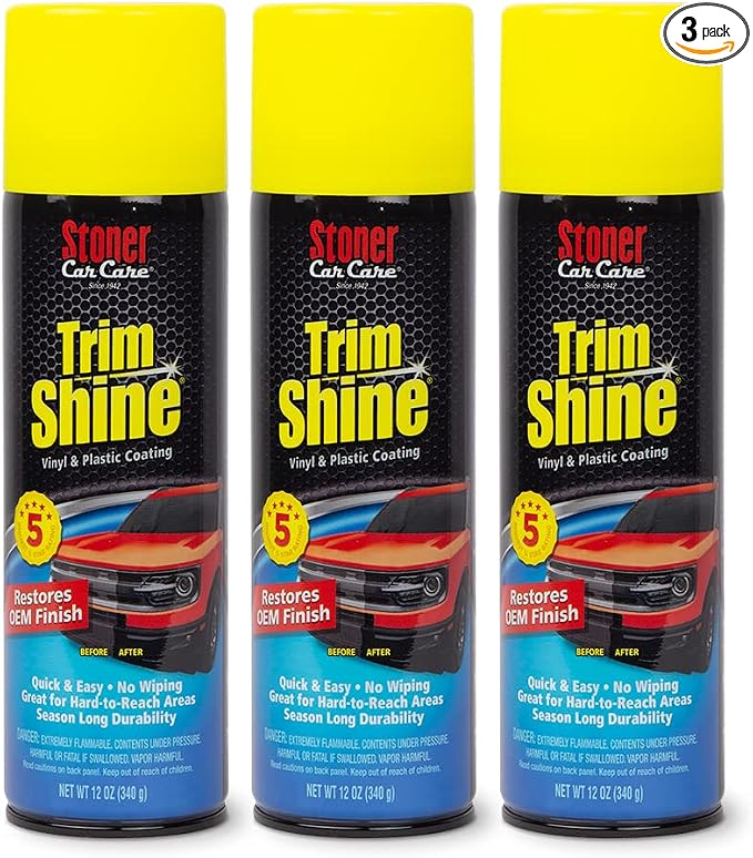 Stoner Car Care 91034-3PK Trim Shine – Vinyl and Plastic Protectant by StonerCarCare