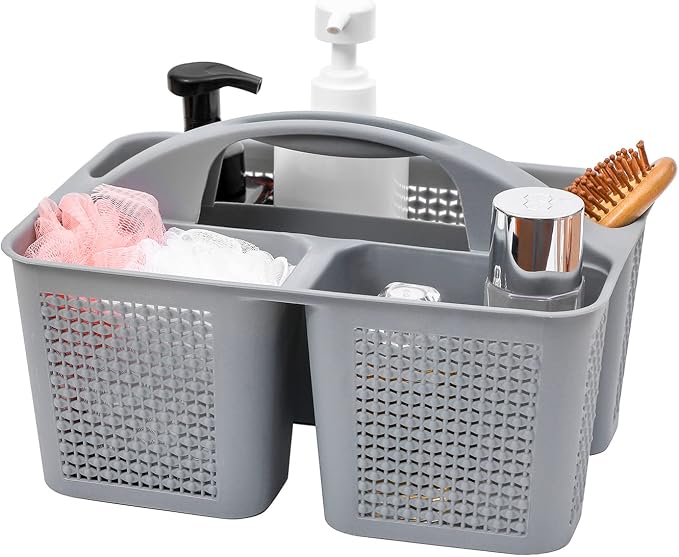 UUJOLY Plastic Portable Shower Caddy Bucket, Cleaning Shower Basket by UUJOLY