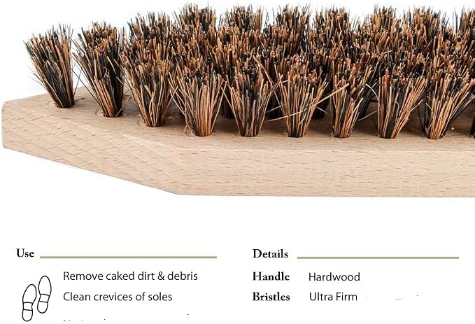 Hardwood Shoe & Boot Cleaning Brush - Image 2