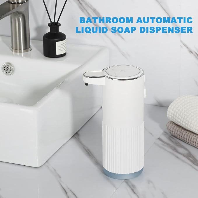 Automatic Soap Dispenser, 2 Pack White Touchless Liquid Soap Dispenser - Image 7
