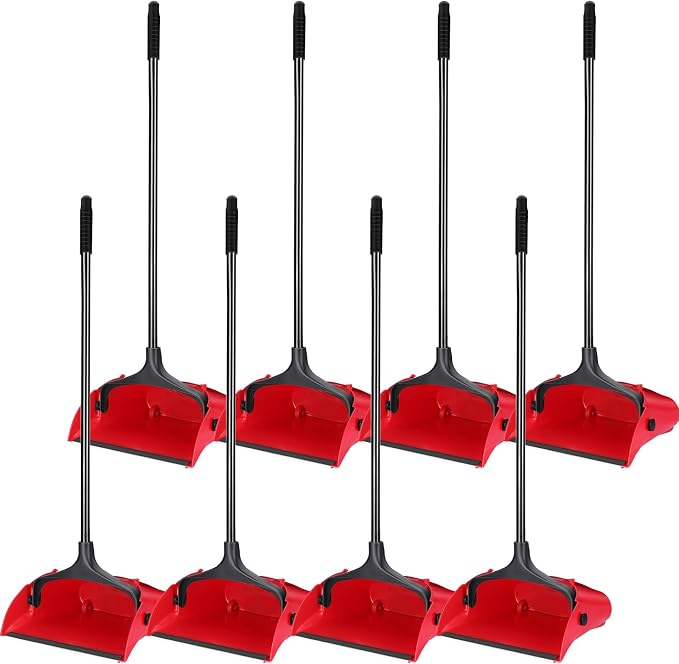 Weewooday 8 Pieces Commercial Lobby Dustpan Plastic Upright Dust Pan by Weewooday