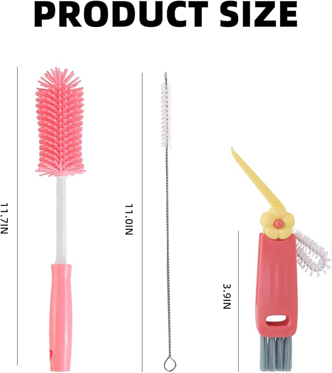 3 Pack Cleaner Brush Kit for Stanley, Bottle Cleaner Brush Set - Image 2