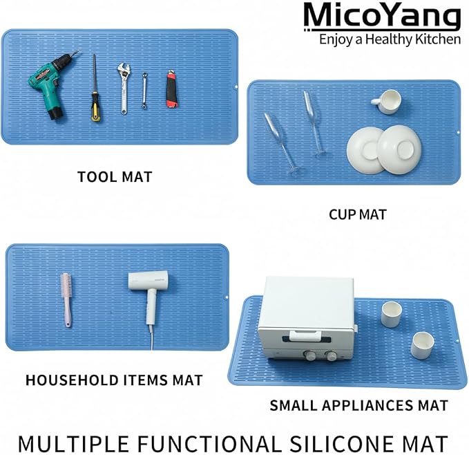 Silicone Dish Drying Mat for Multiple Usage, Easy clean, Eco-friendly, - Image 4