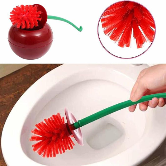 Cherry Toilet Brush and Holder Bathroom Funky Cute Toilet Brush Cherry Toilet - Image 2