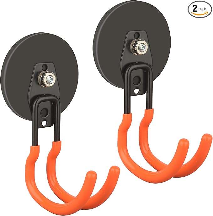 ULIBERMAGNET New Upgraded Ultra-Strong Magnetic Hooks, 2 Pack Heavy Duty by ULIBERMAGNET
