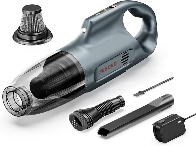 Handheld Vacuum Cordless Car Vacuum Portable, Cordless Handheld Vacuum Cleaner by PEGOVO