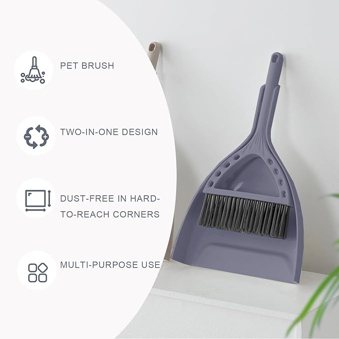 Mini Broom and Dustpan Set Small Dust pan and Brush Set Perfect - Image 4