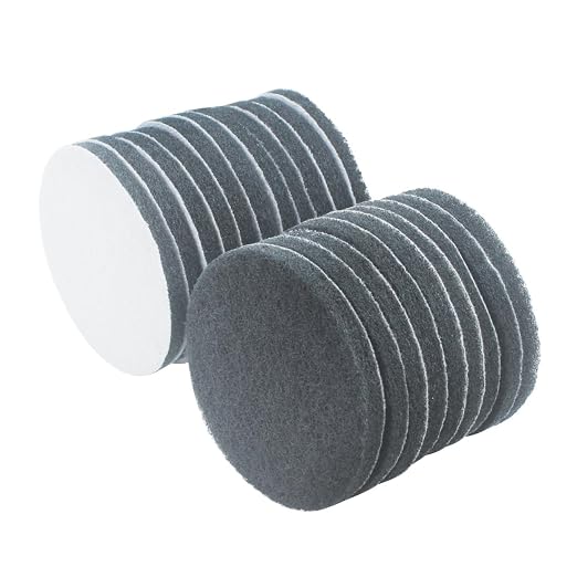 5 Inch 800 Grit Drill Brush Scrubber Scouring Pads, Random Orbital Sander - Image 3