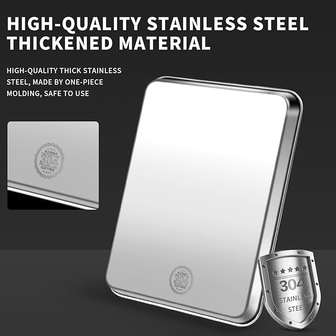 Stainless Steel Drain Tray, Cup & Dish Drying Rack, Drain Board 2 Tier Non Slip - Image 3
