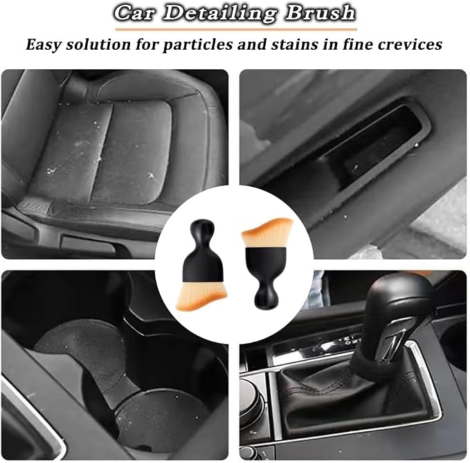 4 Pcs Car Interior Cleaning Tool, Car Interior Detailing Brush, Car Cleaning - Image 6