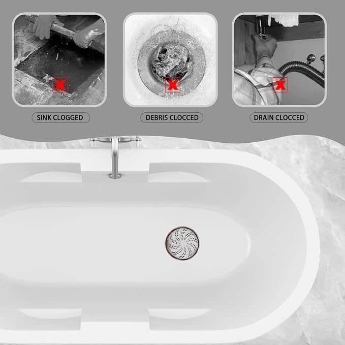 Silicone Drain Hair Catcher Bathroom Sink Bathtub Drain strainers - Image 6