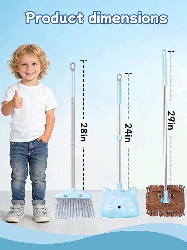 Kids Cleaning Toy 3-Piece Set - Image 2