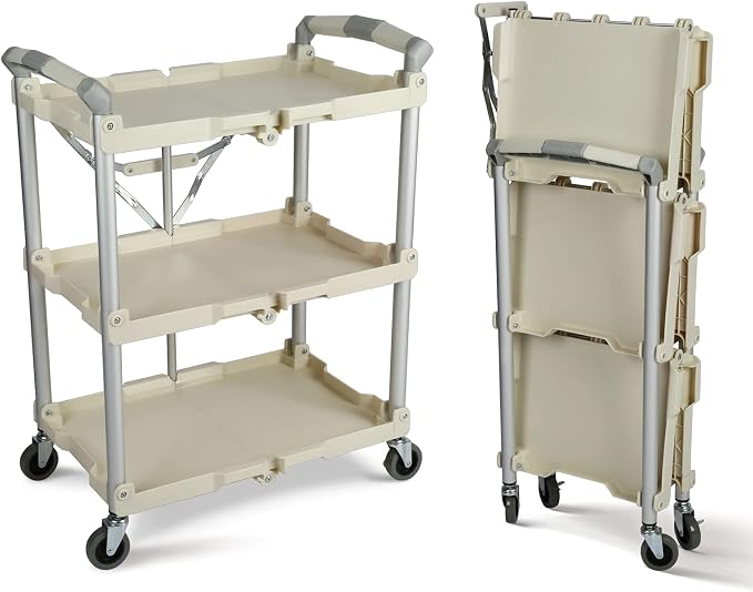 Olympia Tools 89-351 Pack-N-Roll Folding Collapsible Service Cart, 150LB by OlympiaTools