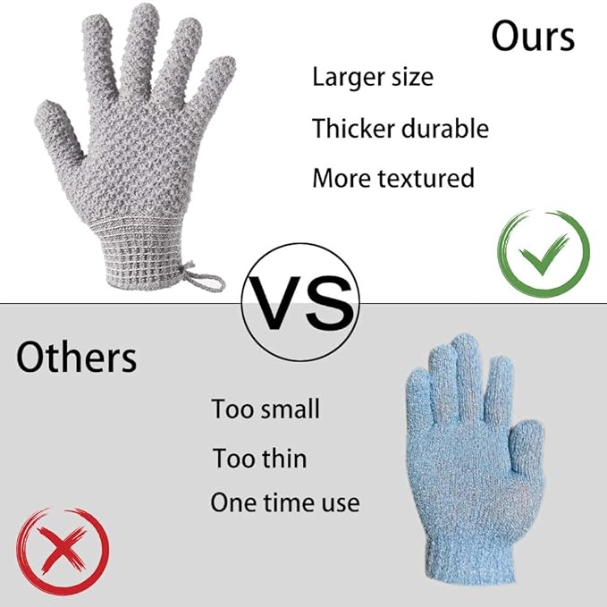 Bath Exfoliating Gloves - Image 4