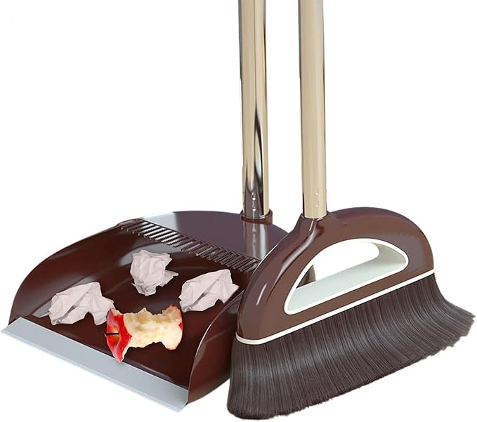Broom and Dustpan Set, Large Broom and Dustpan, Broom and Dustpan Set, Heavy by Bavokon