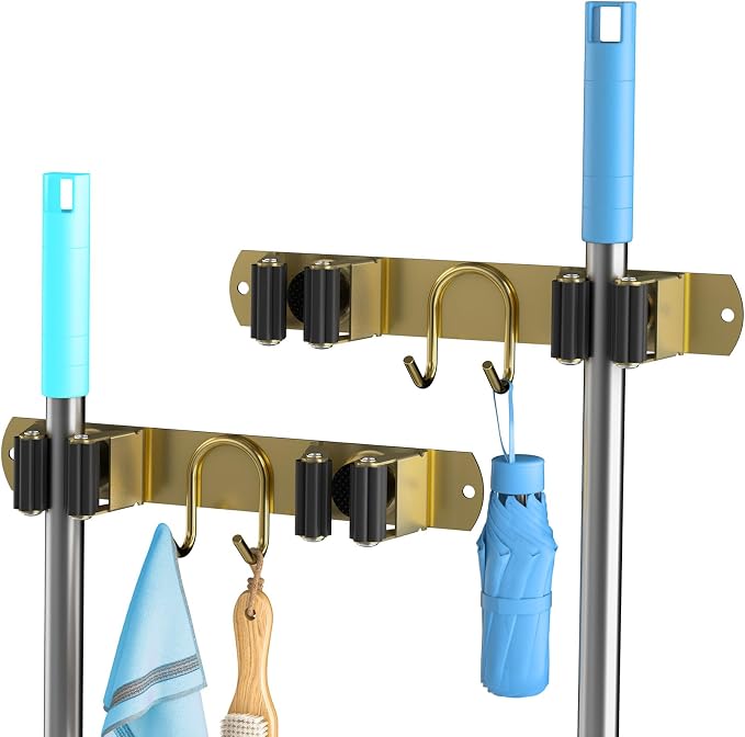 Broom Holder Wall Mount, Broom Hanger - Image 9