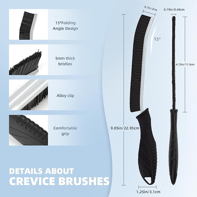 3Pcs Hard Bristle Crevice Cleaning Brush, Scrub Brush, Kitchen Sink Cleaning - Image 3
